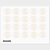 Rustige Homemade gebak Goederen Apple Pie Yellow Ronde Sticker (Vel)