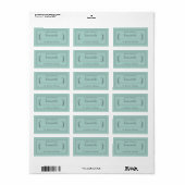 Rustige Homemade gebak Goederen jam Canning Blue Etiket (Full Sheet)