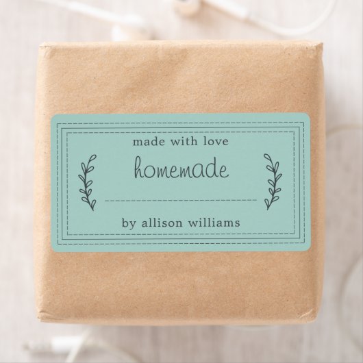 Rustige Homemade gebak Goederen Jam Canning Blue L Etiket (Insitu)