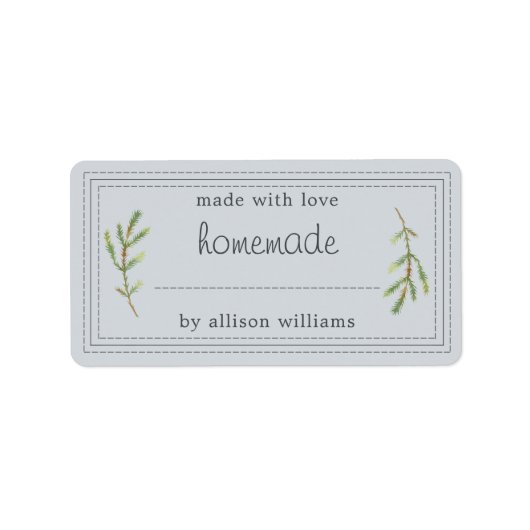 Rustige Homemade gebrandmerkt goederen Jam Can Pas Etiket (Voorkant)