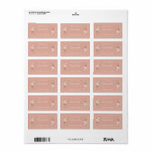 Rustige Homemade Label Katoen Sprig Dusty Pink (Full Sheet)