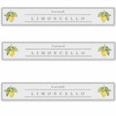 Rustige Homemade Limoncello-display Label (Voorkant)