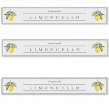Rustige Homemade Limoncello-display Label