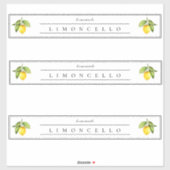 Rustige Homemade Limoncello-display Label (Vel)