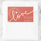 Rustige Homemade met als hoofdartikel uitgelekte l Rechthoekige Sticker (Tas)