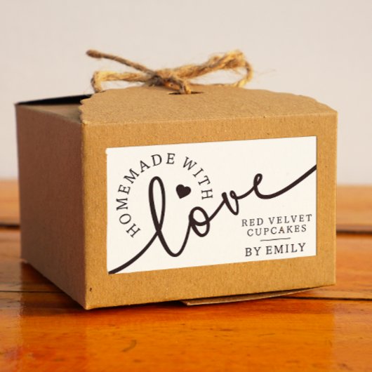 Rustige Homemade met als hoofdartikel uitgelekte l Rechthoekige Sticker