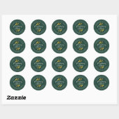 Rustige Homemade Thanksgiving Cranberry Sauce Gree Ronde Sticker (Vel)