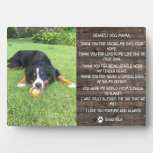 Rustige hond huisdier herinneringssouvenir citaat fotoplaat