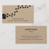 Rustige hondenaarspad in verf visitekaartje (Voorkant / Achterkant)