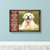 Rustige Hondenliefhebber Quote Keepomwille Dog Fot Canvas Afdruk (Insitu (Houten vloer))