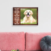 Rustige Hondenliefhebber Quote Keepomwille Dog Fot Canvas Afdruk (Insitu (Woonkamer))