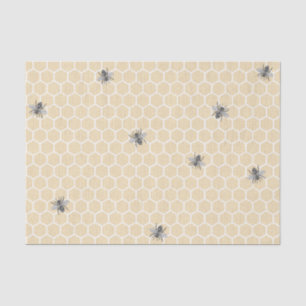 Rustige  Honeycomb Bumble Bee Tissuepapier