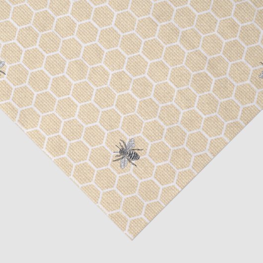 Rustige Honeycomb Bumble Bee Tissuepapier (Detail)