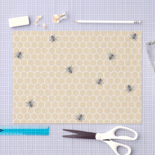 Rustige  Honeycomb Bumble Bee Tissuepapier (Craft)