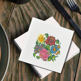 Rustige Hongaarse bloemen Servetten