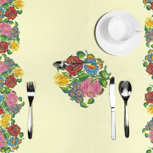 Rustige Hongaarse bloemen Tafelkleed