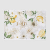 Rustige  honingbijen en gele citrusleeuwen tissuepapier (Voorkant)