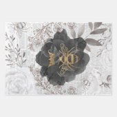 Rustige honingbijen en ontkoppeling van Rozen Inpakpapier Vel (Voorkant 2)