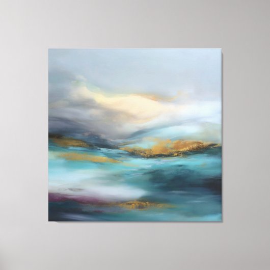 Rustige horizon in beweging canvas afdruk (Voorkant)