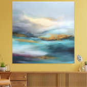 Rustige horizon in beweging canvas afdruk (Insitu (Woonkamer))