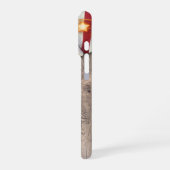 Rustige Houstars Patriottic Red White - naam iPhone Hoesje (Linkerkant)