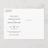 Rustige hout Eenvoudige, moderne minimalistische o Aankondigingskaart (Achterkant)