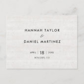 Rustige hout Eenvoudige, moderne minimalistische o Aankondigingskaart (Voorkant)