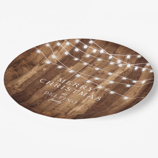 Rustige Hout- en airy-lampfamilie — Aangepast Papieren Bordje (Gekanteld)