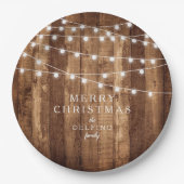 Rustige Hout- en airy-lampfamilie — Aangepast Papieren Bordje (Voorkant)