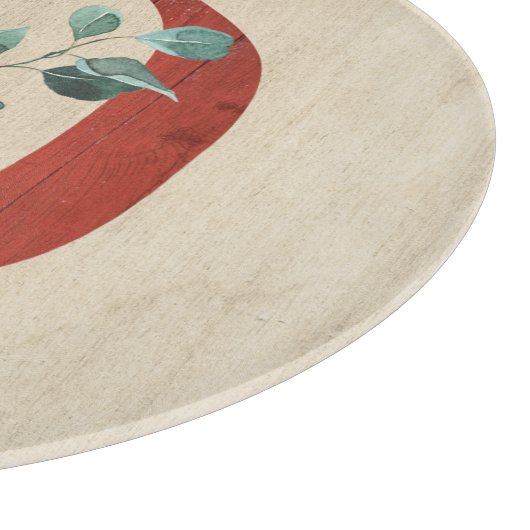 Rustige hout en eucalyptus Letter D Snijplank (Hoek)