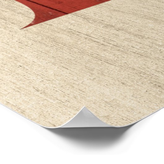 Rustige Hout en Eucalyptus Letter H Afdrukken Poster (Hoek)