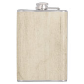 Rustige hout en eucalyptus Letter M Heupfles (Achterkant)