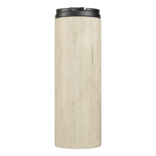 Rustige hout en eucalyptus Letter M Thermosbeker (Achterkant)