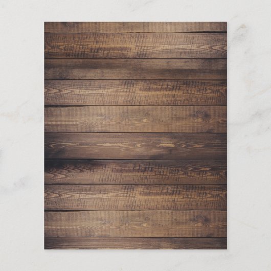 Rustige Hout en String Lights Evening Reception (Achterkant)