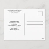 Rustige Hout Poinsettias Twins First Kerstmis Feestdagenkaart (Achterkant)