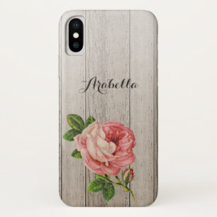 Rustige hout Roze roze roze roze roze met naam Case-Mate iPhone Case
