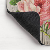 Rustige  hout Roze roze roze roze roze met naam Muismat (Hoek)