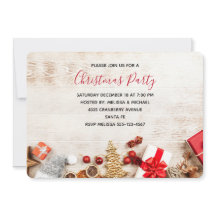 Rustige houtafbeelding met kerstfeestjes