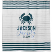 Rustige houtak Kustkust Douchegordijn (Voorkant)