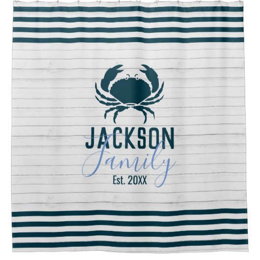 Rustige houtak Kustkust Douchegordijn (Voorkant)