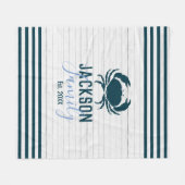 Rustige houtak Kustkust Fleece Deken (Voorkant (Horizontaal))