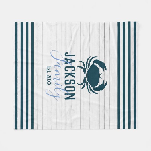 Rustige houtak Kustkust Fleece Deken (Voorkant (Horizontaal))