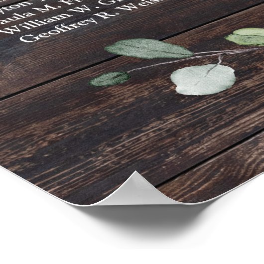 Rustige houtareengroenblaasjes poster (Hoek)