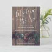 Rustige houtbewerkingspartij en feestbeentje kaart (Staand voorkant)