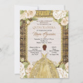 Rustige houtbloemen Quinceanera Birthday Kaart (Voorkant)