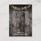 Rustige houten artistieke productkaarten voor het  visitekaartje (Voorkant)