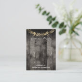 Rustige houten artistieke productkaarten voor het  visitekaartje (Staand voorkant)