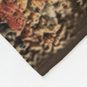 Rustige houten blik Gepersonaliseerde Man Cave Bla Fleece Deken (Hoek)