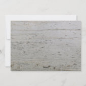 Rustige houten botanische kerstkaart (Achterkant)