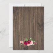 Rustige houten Bourgogne met  bodemverlichting Kaart (Achterkant)